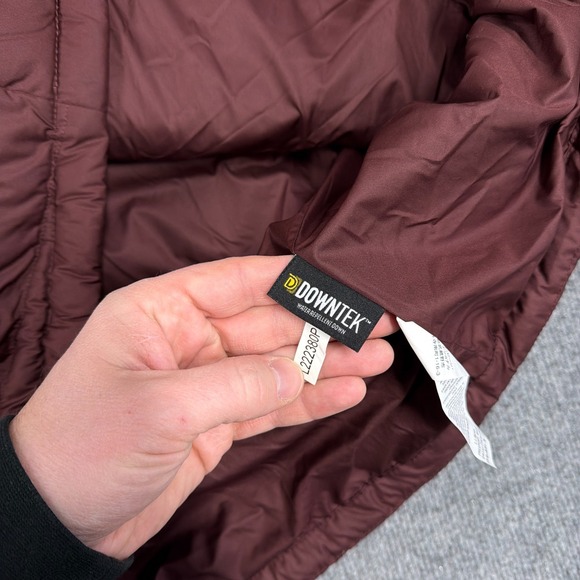 LL Bean Jacket Women 2X Red Orange Pink Colorblock Down Puffer 650 Ultralight - Picture 7 of 11